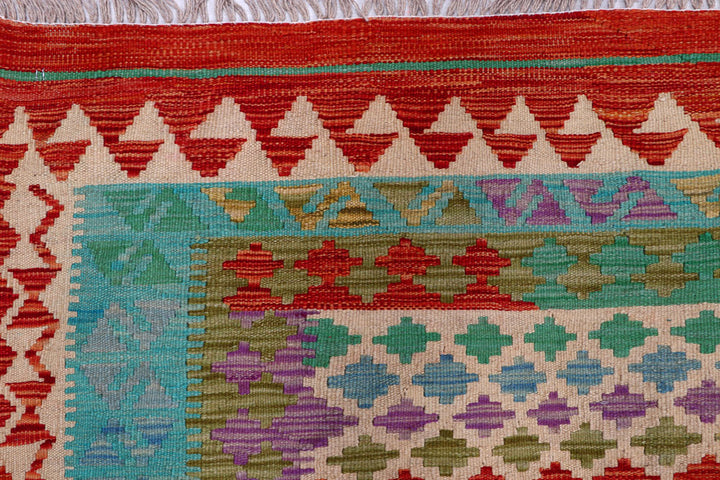 Multi Colored Kilim 7' 10 x 9' 11 - No. 57308 - ALRUG Rug Store