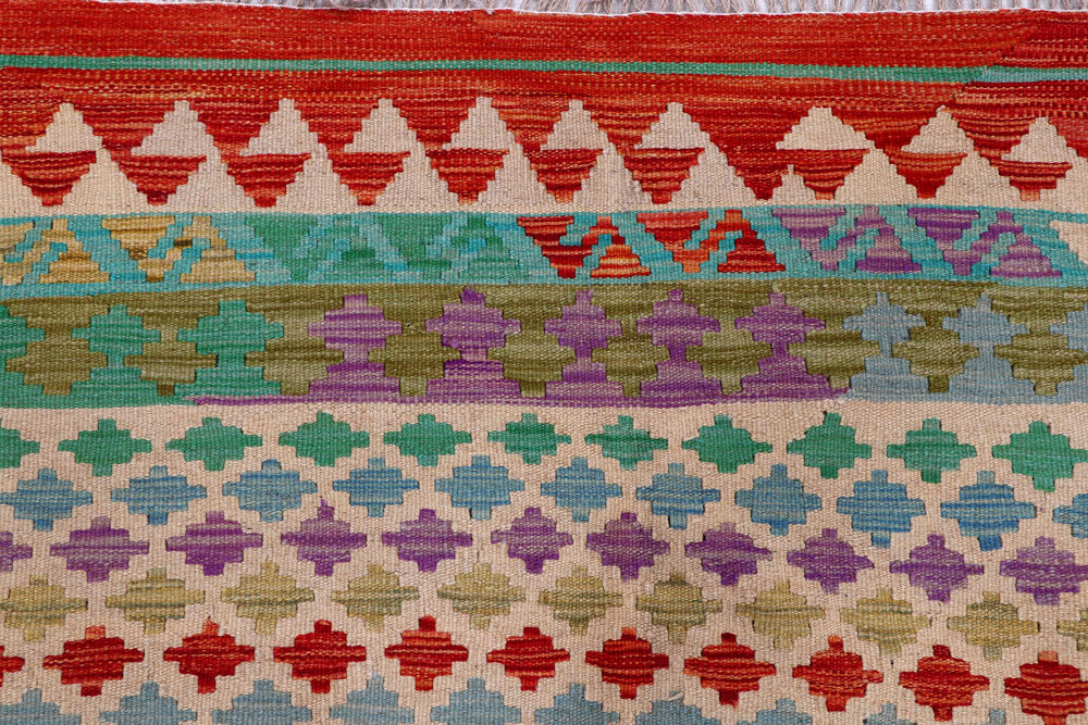 Multi Colored Kilim 7' 10 x 9' 11 - No. 57308 - ALRUG Rug Store