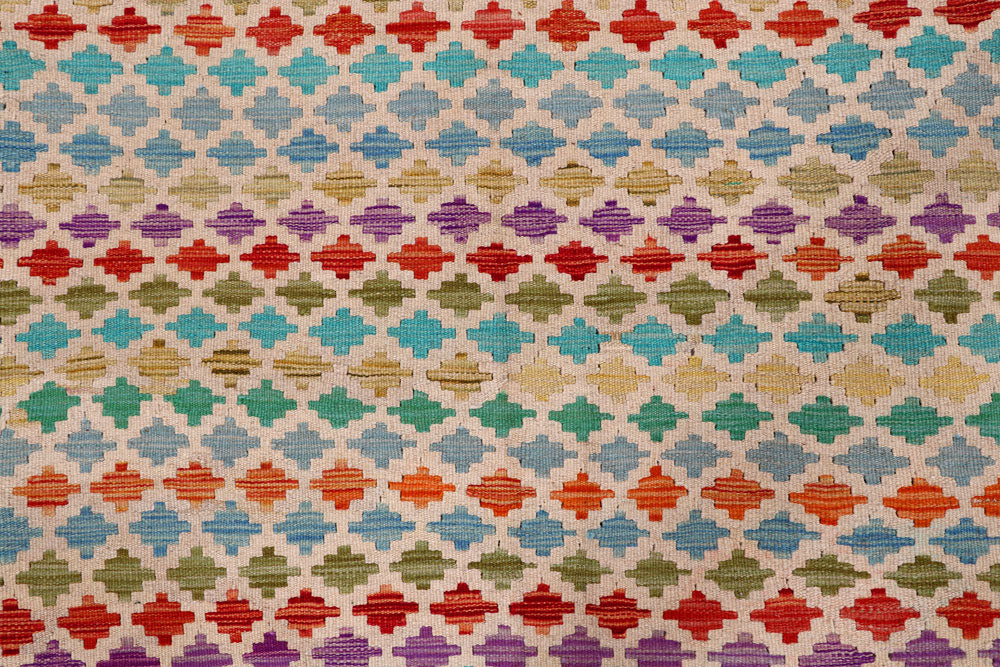 Multi Colored Kilim 7' 10 x 9' 11 - No. 57308 - ALRUG Rug Store