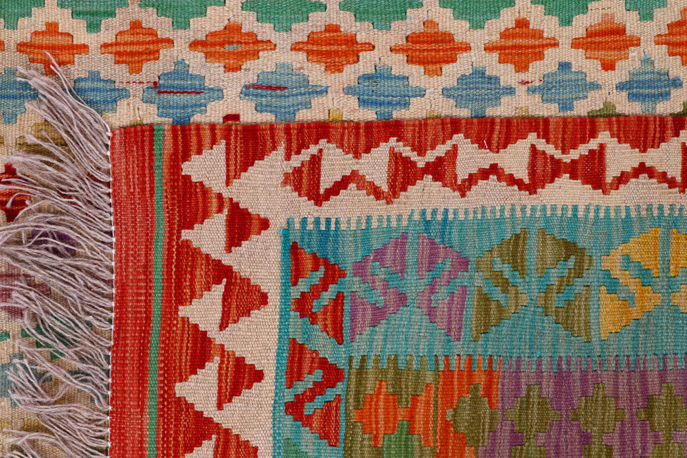 Multi Colored Kilim 7' 10 x 9' 11 - No. 57308 - ALRUG Rug Store