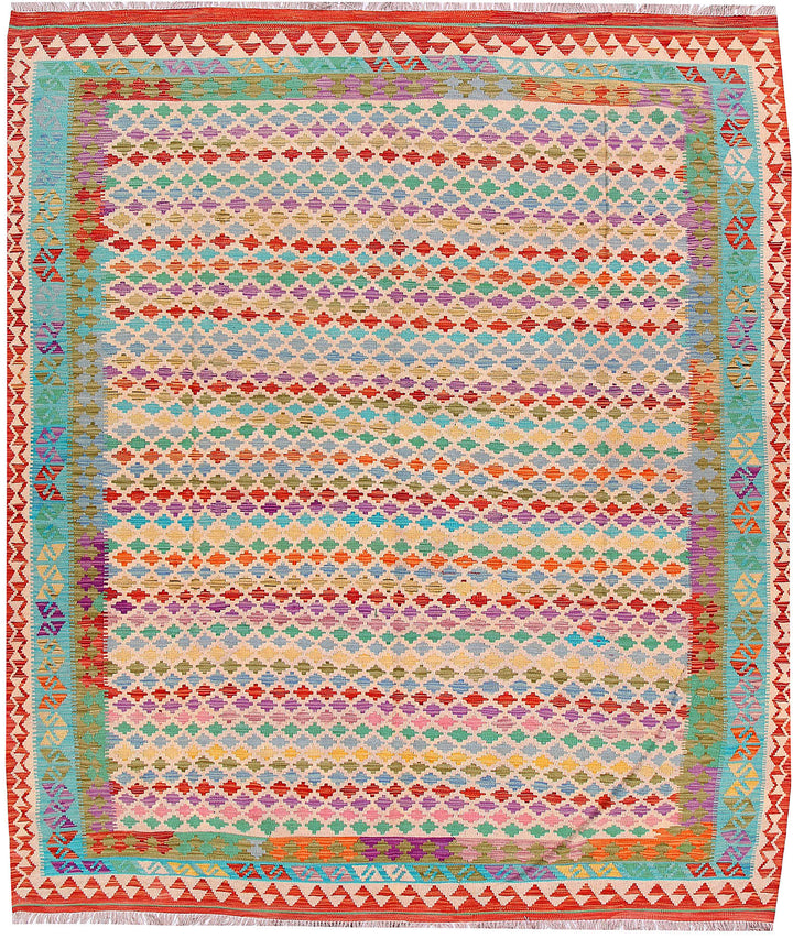 Multi Colored Kilim 7' 10 x 9' 11 - No. 57308 - ALRUG Rug Store