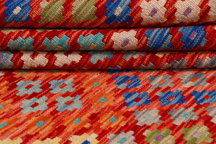 Multi Colored Kilim 8' 5 x 9' 11 - No. 57309 - ALRUG Rug Store