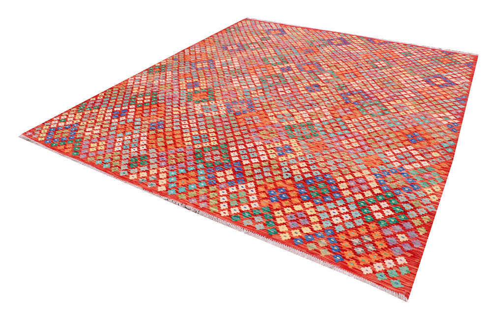 Multi Colored Kilim 8' 5 x 9' 11 - No. 57309 - ALRUG Rug Store