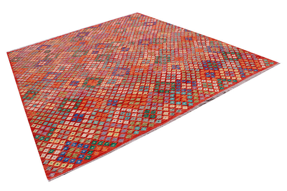 Multi Colored Kilim 8' 5 x 9' 11 - No. 57309 - ALRUG Rug Store