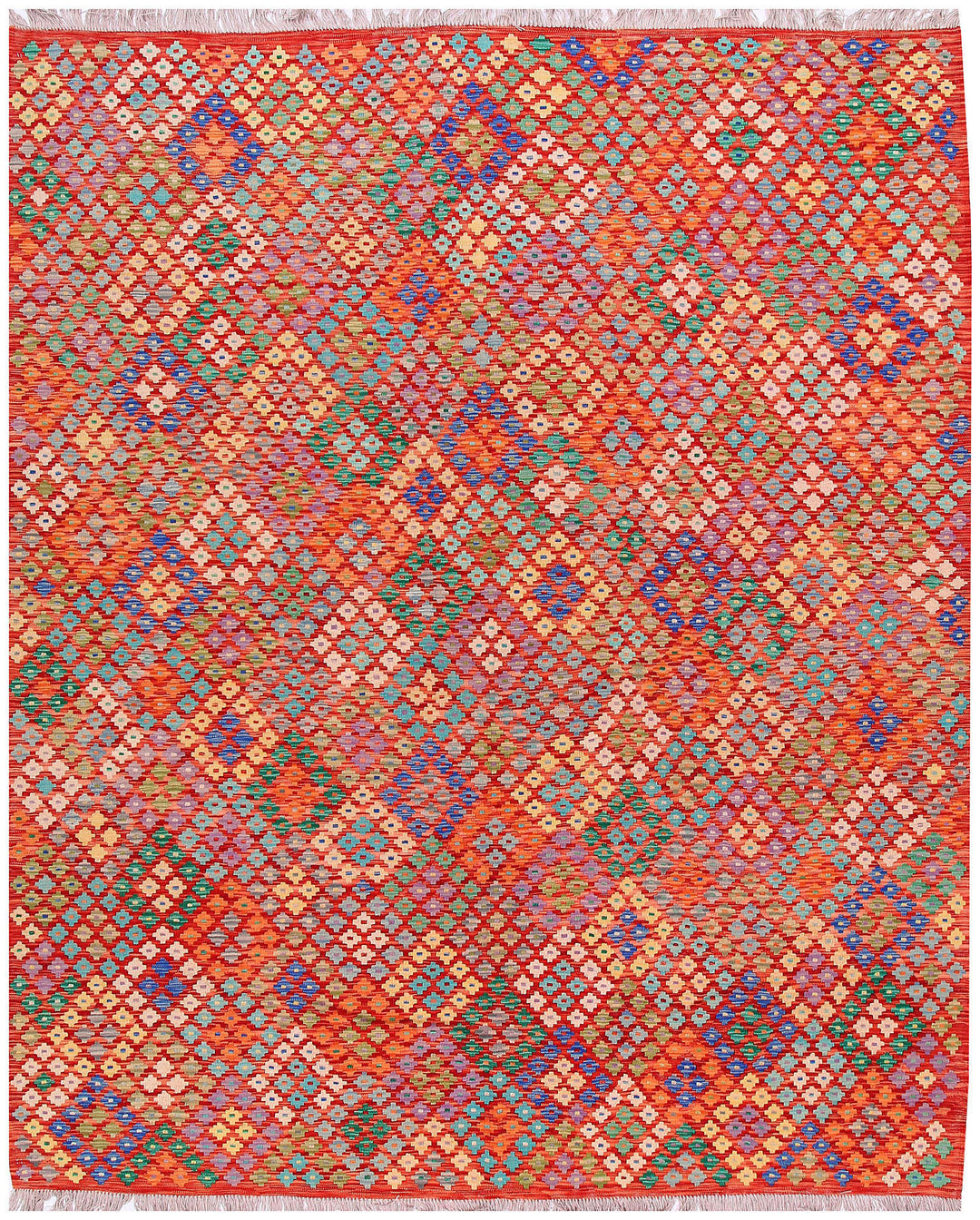 Multi Colored Kilim 8' 5 x 9' 11 - No. 57309 - ALRUG Rug Store