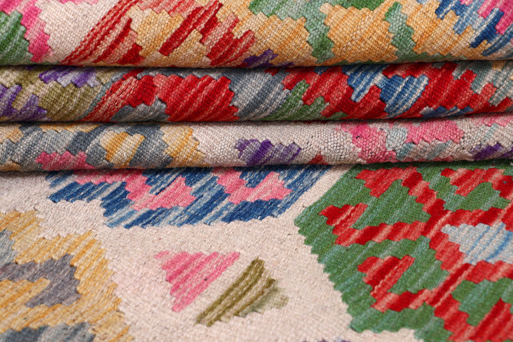 Multi Colored Kilim 8' 4 x 11' 7 - No. 57310 - ALRUG Rug Store