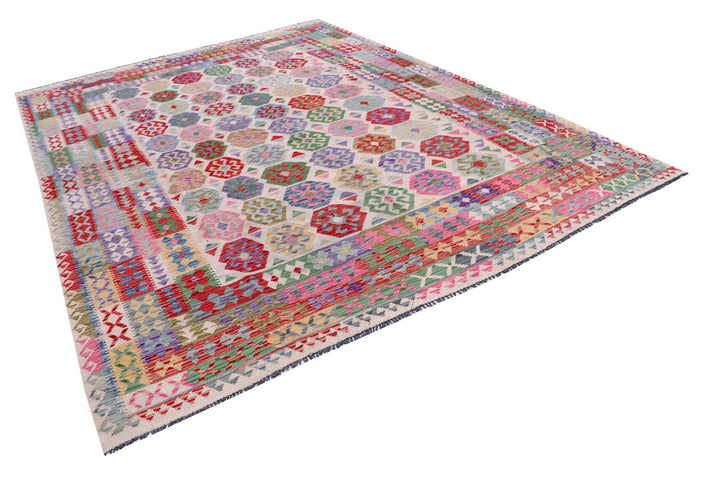 Multi Colored Kilim 8' 4 x 11' 7 - No. 57310 - ALRUG Rug Store