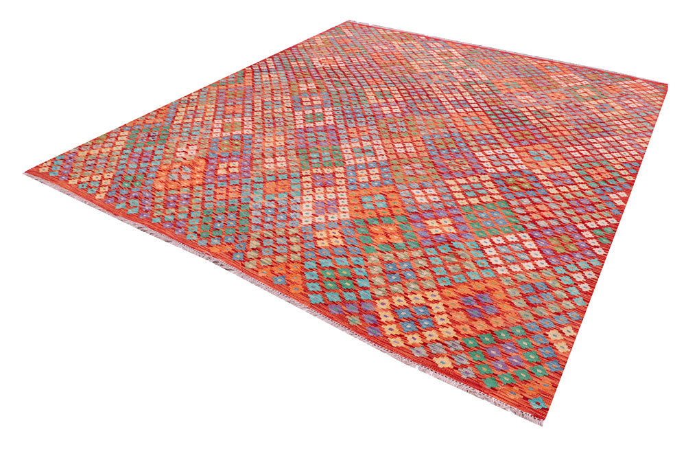 Multi Colored Kilim 8' 2 x 9' 7 - No. 57311 - ALRUG Rug Store