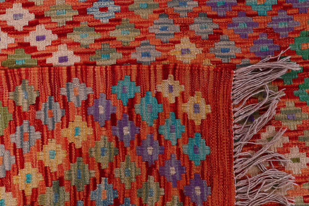 Multi Colored Kilim 8' 2 x 9' 7 - No. 57311 - ALRUG Rug Store