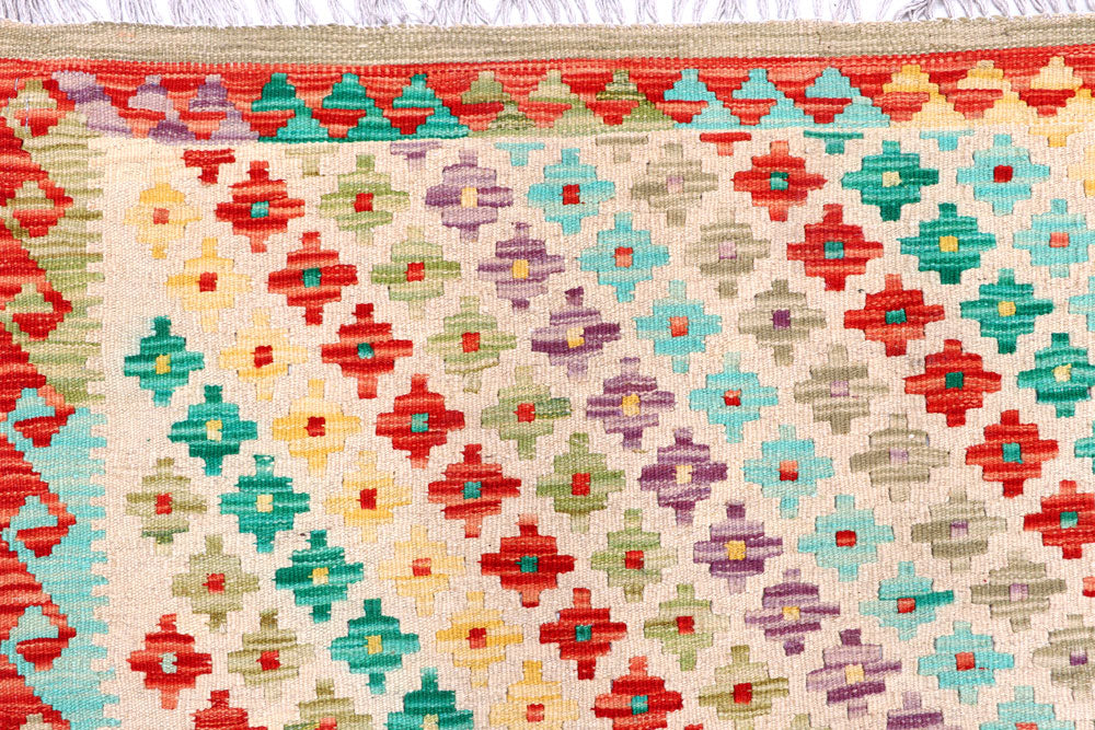 Multi Colored Kilim 8' 2 x 11' 5 - No. 57312 - ALRUG Rug Store