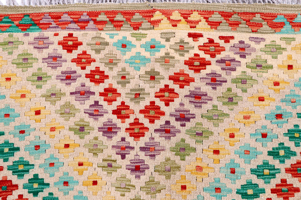 Multi Colored Kilim 8' 2 x 11' 5 - No. 57312 - ALRUG Rug Store