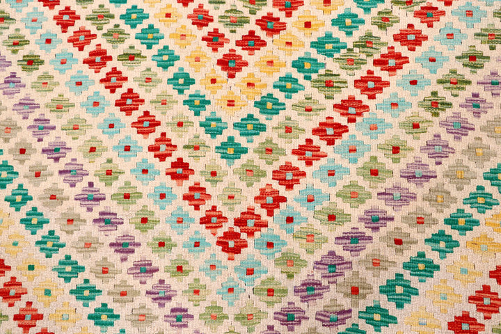 Multi Colored Kilim 8' 2 x 11' 5 - No. 57312 - ALRUG Rug Store