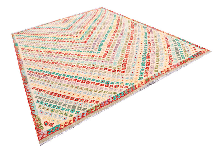 Multi Colored Kilim 8' 2 x 11' 5 - No. 57312 - ALRUG Rug Store