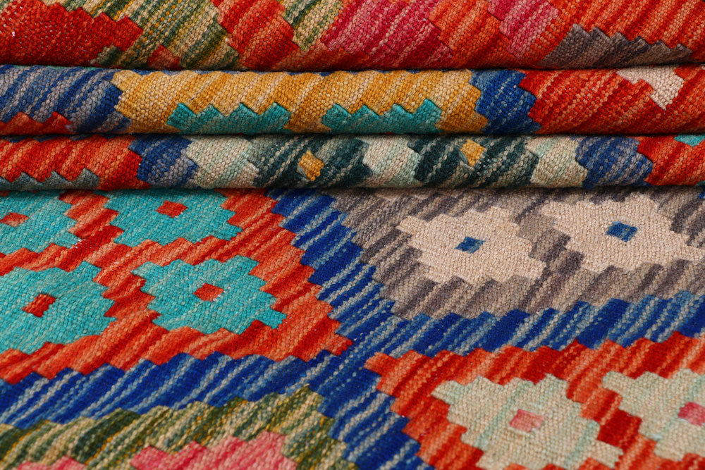 Multi Colored Kilim 8' 4 x 9' 10 - No. 57313 - ALRUG Rug Store