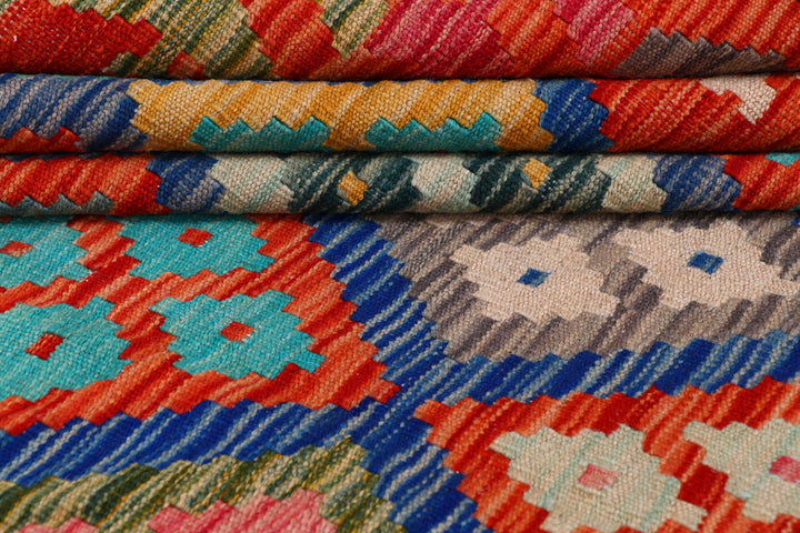 Multi Colored Kilim 8' 4 x 9' 10 - No. 57313 - ALRUG Rug Store