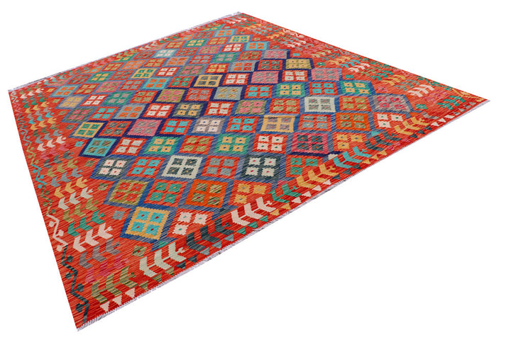 Multi Colored Kilim 8' 4 x 9' 10 - No. 57313 - ALRUG Rug Store