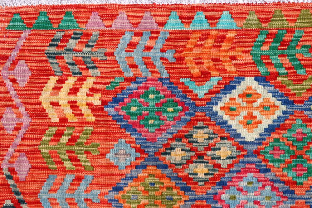 Multi Colored Kilim 8' 6 x 9' 8 - No. 57314 - ALRUG Rug Store