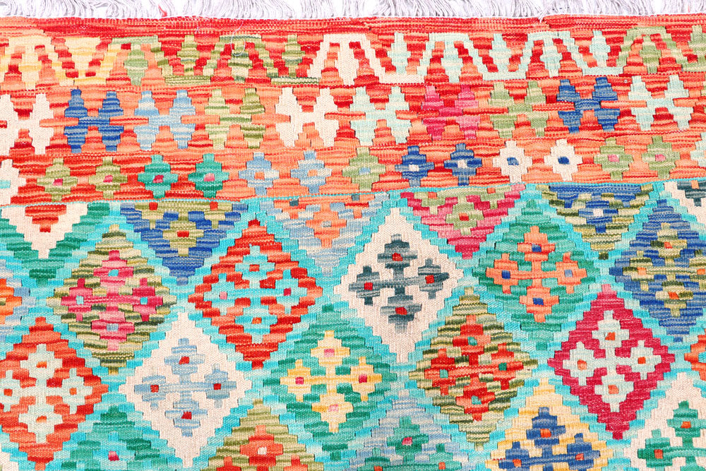 Multi Colored Kilim 8' 6 x 9' 9 - No. 57315 - ALRUG Rug Store