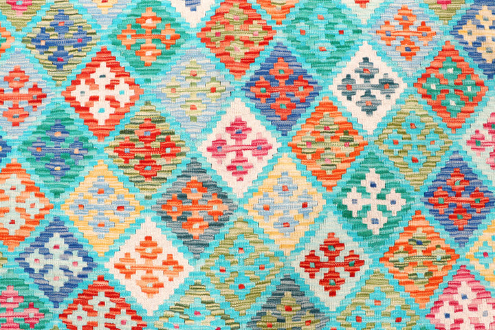 Multi Colored Kilim 8' 6 x 9' 9 - No. 57315 - ALRUG Rug Store