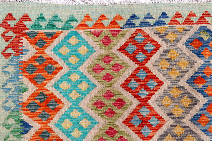 Multi Colored Kilim 8' 5 x 9' 8 - No. 57316 - ALRUG Rug Store