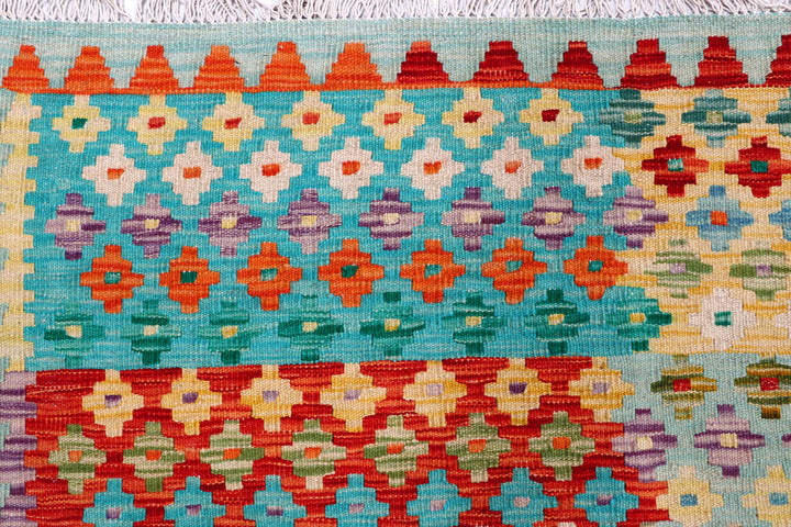 Multi Colored Kilim 8' 6 x 9' 7 - No. 57317 - ALRUG Rug Store