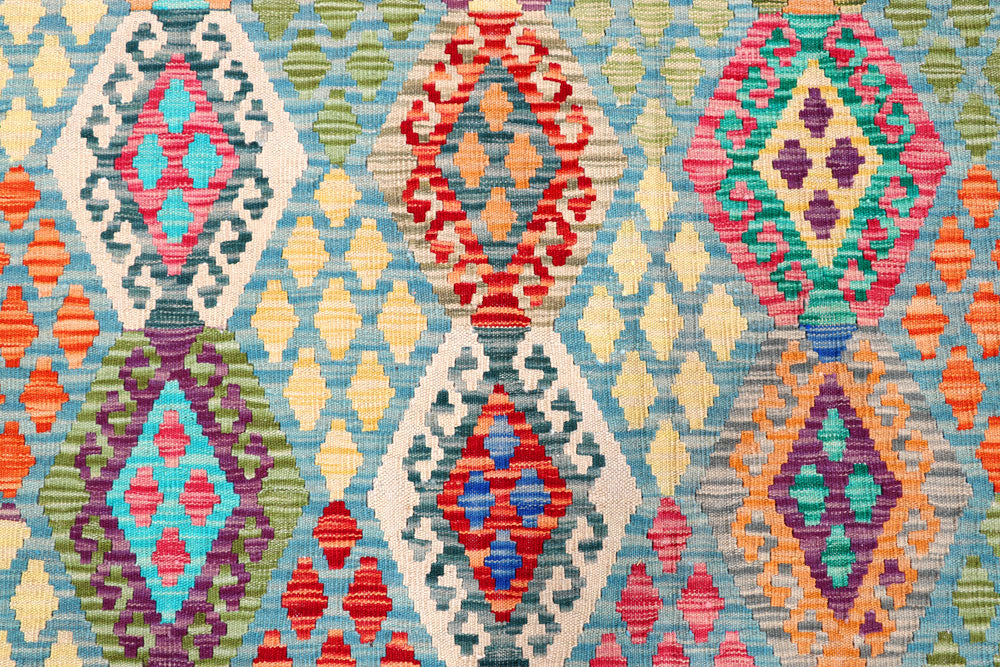 Multi Colored Kilim 8' 6 x 9' 9 - No. 57318 - ALRUG Rug Store
