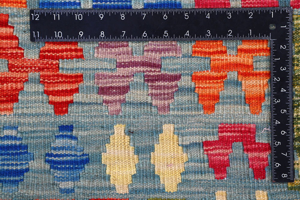 Multi Colored Kilim 8' 6 x 9' 9 - No. 57318 - ALRUG Rug Store