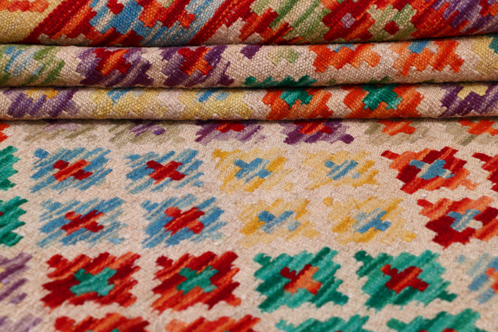 Multi Colored Kilim 8' 4 x 9' 9 - No. 57319 - ALRUG Rug Store