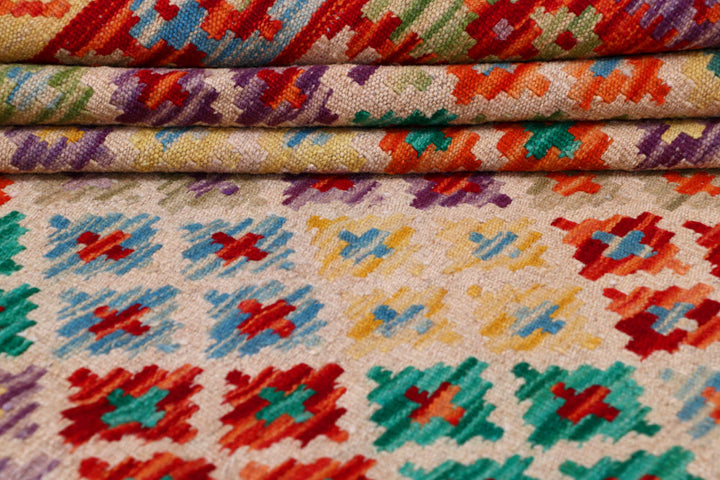 Multi Colored Kilim 8' 4 x 9' 9 - No. 57319 - ALRUG Rug Store