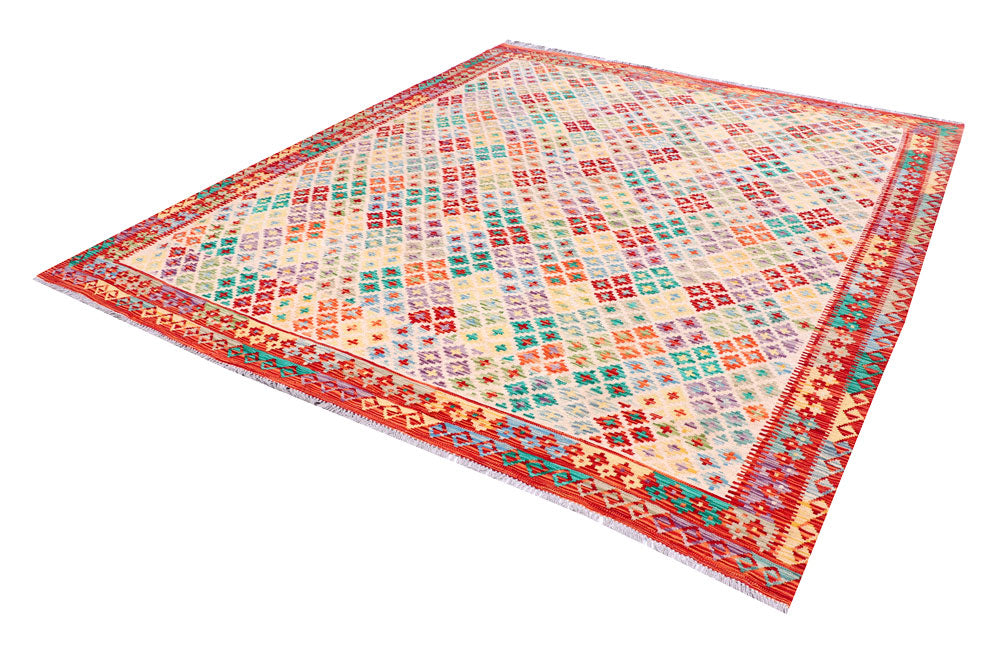 Multi Colored Kilim 8' 4 x 9' 9 - No. 57319 - ALRUG Rug Store