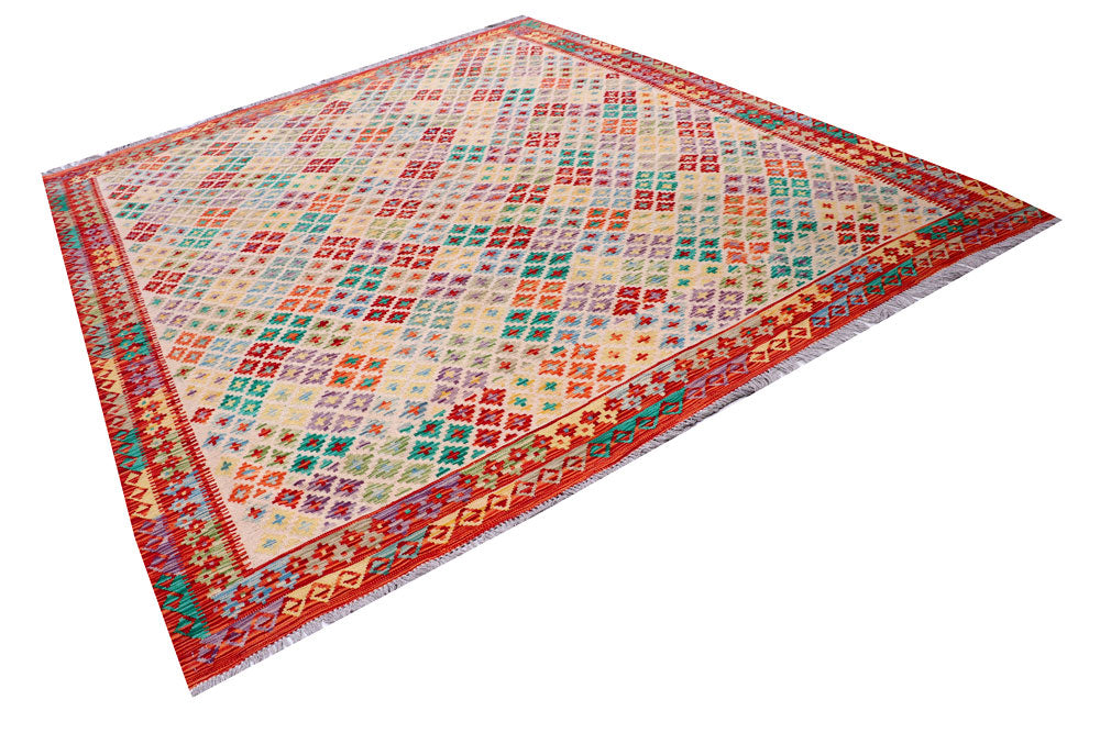 Multi Colored Kilim 8' 4 x 9' 9 - No. 57319 - ALRUG Rug Store