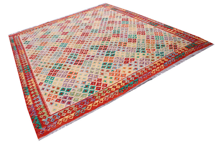 Multi Colored Kilim 8' 4 x 9' 9 - No. 57319 - ALRUG Rug Store