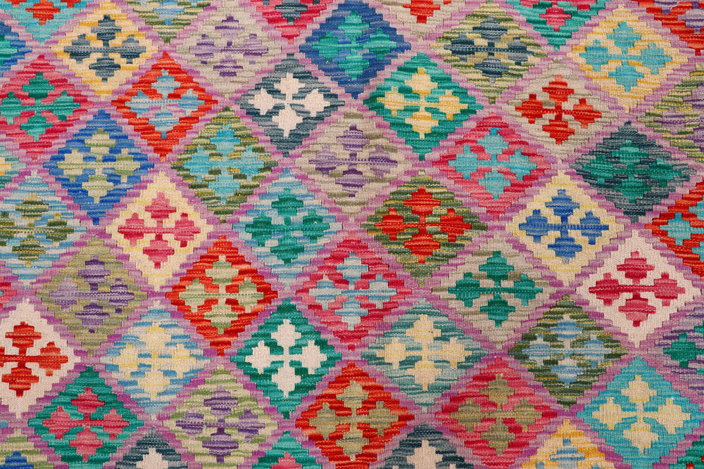 Multi Colored Kilim 8' 4 x 9' 5 - No. 57320 - ALRUG Rug Store