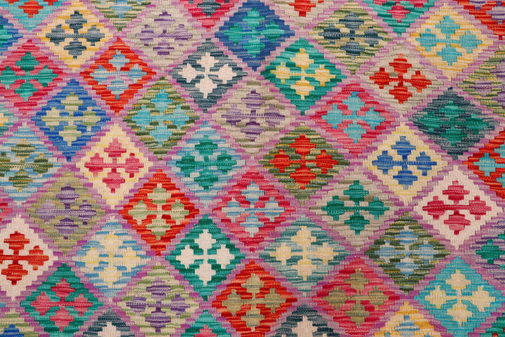 Multi Colored Kilim 8' 4 x 9' 5 - No. 57320 - ALRUG Rug Store