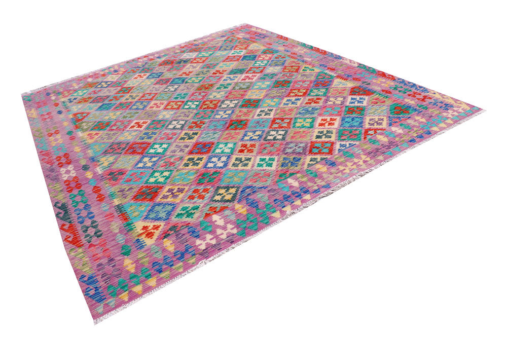 Multi Colored Kilim 8' 4 x 9' 5 - No. 57320 - ALRUG Rug Store