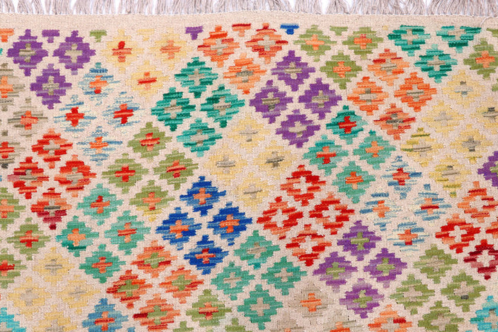 Multi Colored Kilim 8' 2 x 9' 9 - No. 57321 - ALRUG Rug Store