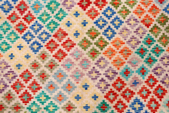 Multi Colored Kilim 7' 7 x 9' 8 - No. 57322 - ALRUG Rug Store