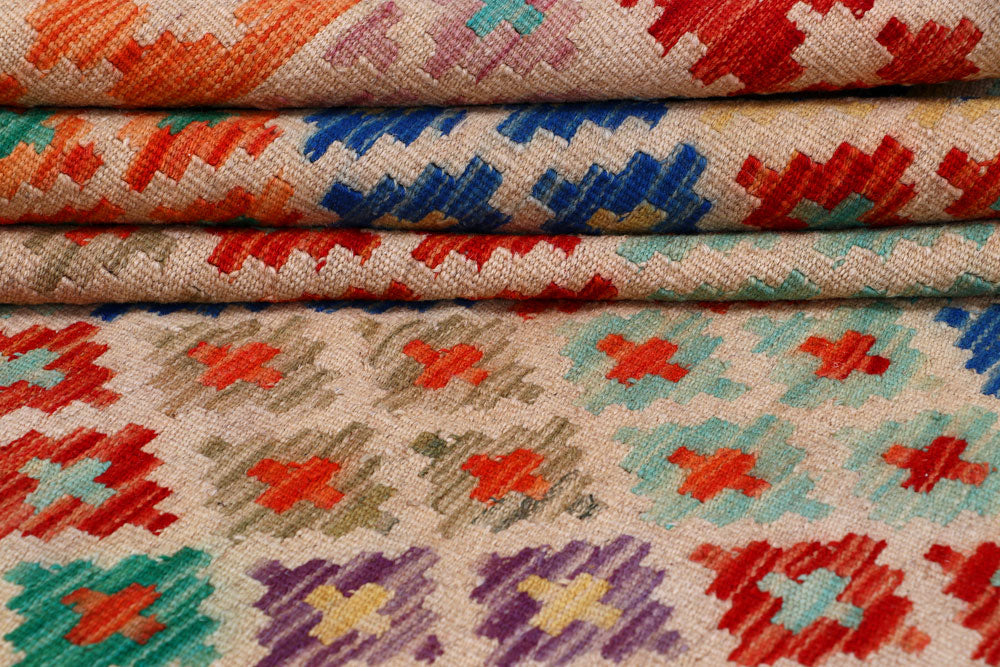 Multi Colored Kilim 7' 7 x 9' 8 - No. 57322 - ALRUG Rug Store