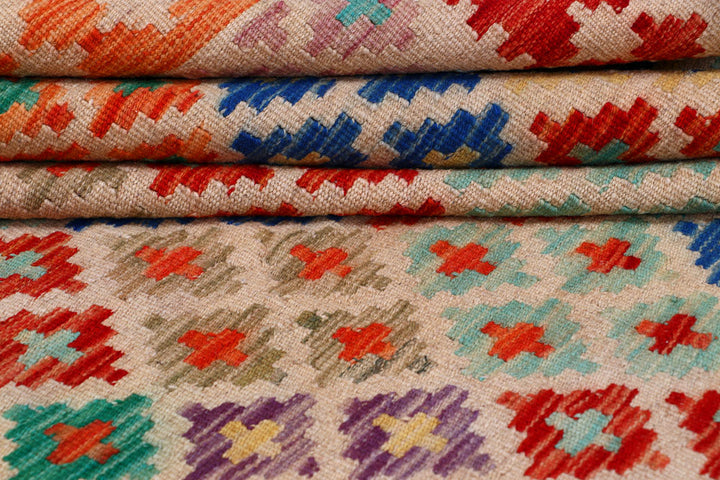 Multi Colored Kilim 7' 7 x 9' 8 - No. 57322 - ALRUG Rug Store