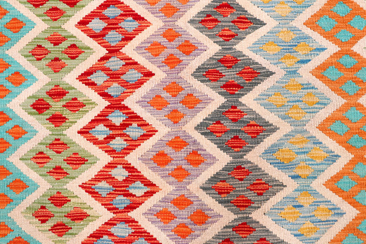 Multi Colored Kilim 8' 2 x 9' 11 - No. 57323 - ALRUG Rug Store