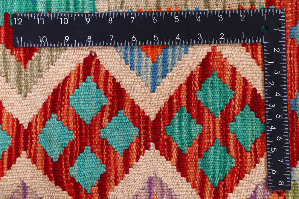 Multi Colored Kilim 8' 2 x 9' 11 - No. 57323 - ALRUG Rug Store