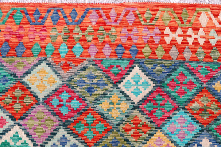 Multi Colored Kilim 8' 6 x 9' 6 - No. 57324 - ALRUG Rug Store