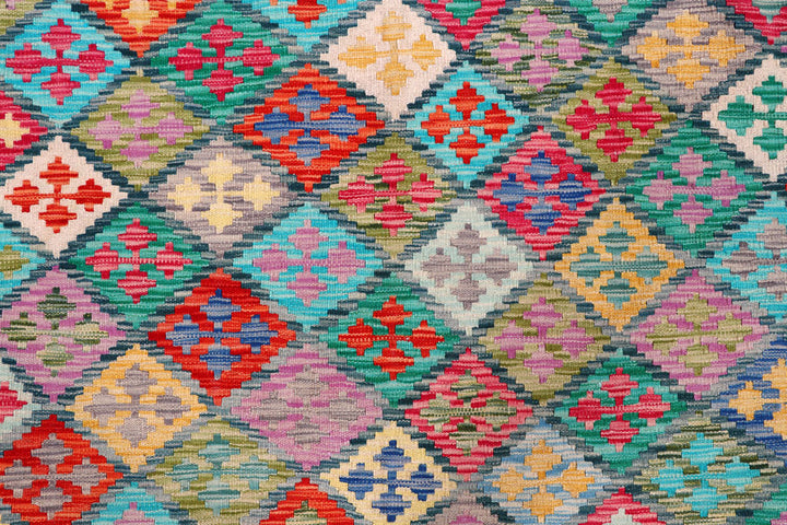 Multi Colored Kilim 8' 6 x 9' 6 - No. 57324 - ALRUG Rug Store