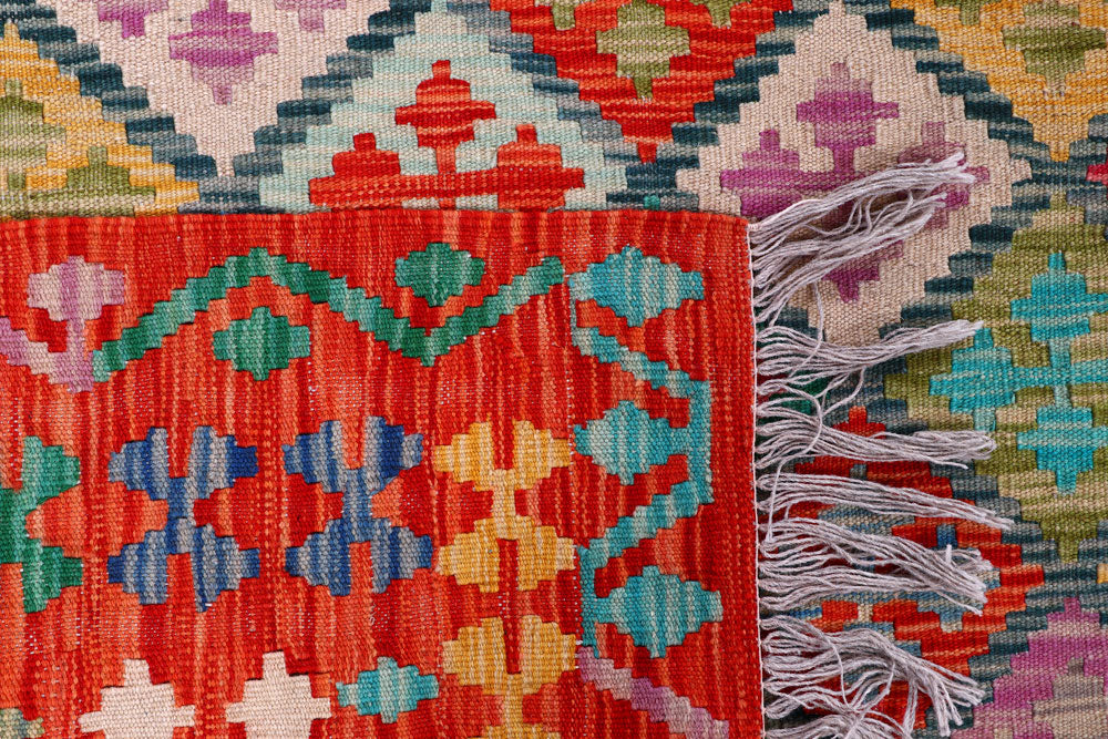 Multi Colored Kilim 8' 6 x 9' 6 - No. 57324 - ALRUG Rug Store