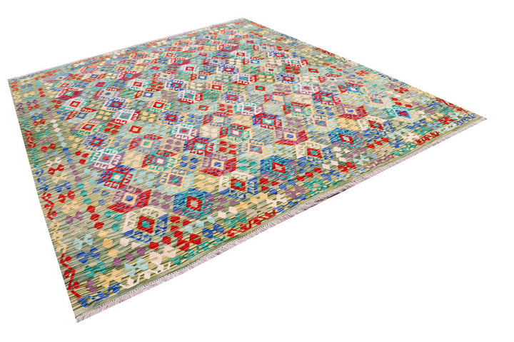 Multi Colored Kilim 8' 3 x 9' 6 - No. 57325 - ALRUG Rug Store