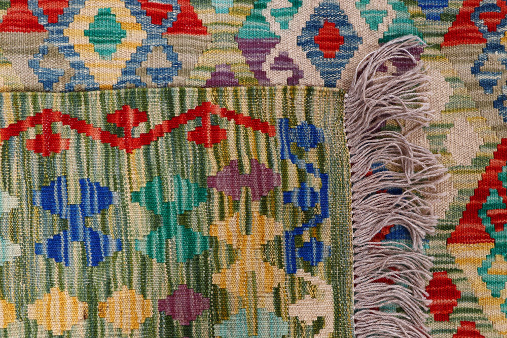 Multi Colored Kilim 8' 3 x 9' 6 - No. 57325 - ALRUG Rug Store