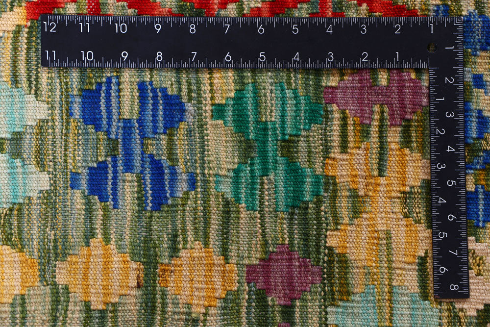 Multi Colored Kilim 8' 3 x 9' 6 - No. 57325 - ALRUG Rug Store