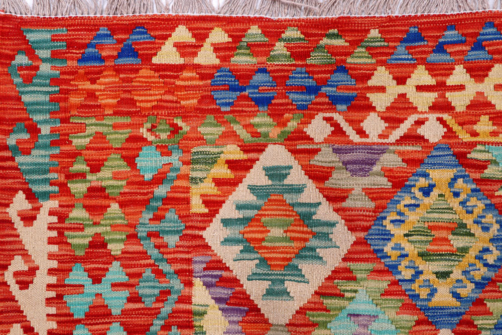 Multi Colored Kilim 8' 3 x 9' 8 - No. 57326 - ALRUG Rug Store