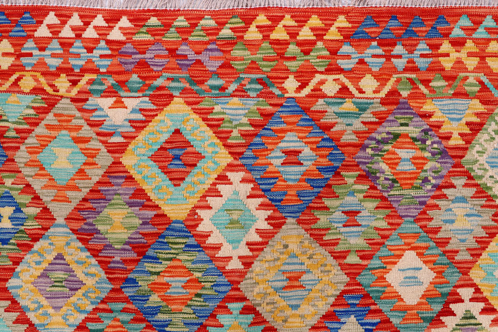 Multi Colored Kilim 8' 3 x 9' 8 - No. 57326 - ALRUG Rug Store