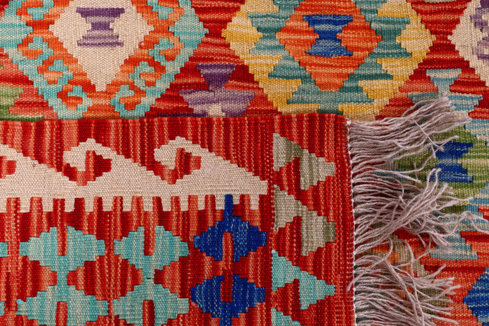 Multi Colored Kilim 8' 3 x 9' 8 - No. 57326 - ALRUG Rug Store